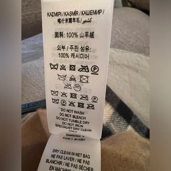 New Burberry check classic cashmere scarf unisex scarf - Picture 15 of 16